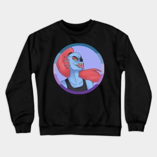 Fishy Lesbian - Blue lesbian flag Crewneck Sweatshirt